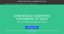 Desktop Screenshot of golfscience.org